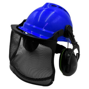 MSA Vgard 500 Vented Blue Helmet/EXC/Mesh Visor