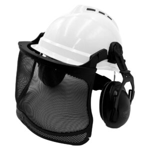 MSA Vgard 500 Vented White Helmet/EXC/Metal Visor