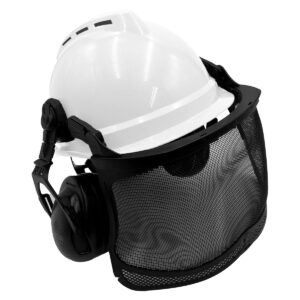 MSA Vgard 500 Vented White Helmet/HPE/Nylon Visor