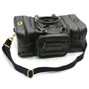SWATCOM Black Leather Range Bag