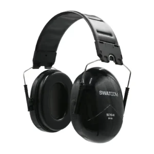 SWATCOM SC10 Passive Ear Muff, Folding Headband, SNR 31 dB, Black
