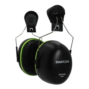 SWATCOM SC13 Passive Ear Muff, Helmet Attah, SNR 36 dB, Black