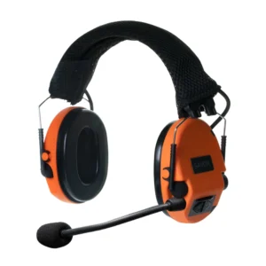 Savox NOISE-COM 200 Electret boom mic, Slim head band, QR4, orange