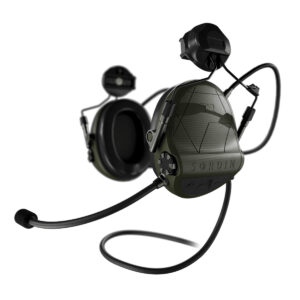 Sordin Supreme T2 CC Green ARC Helmet Memory Foam