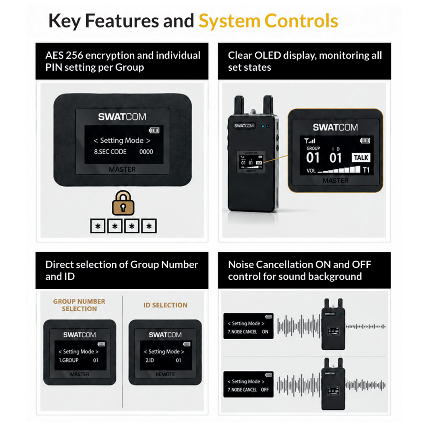 SWATCOM Multicom DECT Wireless Bluetooth Handset - Image 7